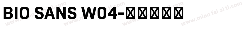 BIO SANS W04字体转换